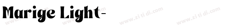 Marige Light字体转换